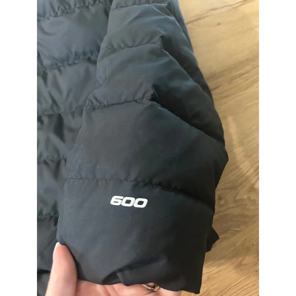 The North Face 600 Fill Down Puffer Jacket Mens Large Black Full Zip Winter